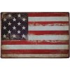 Ceduľa vlajka USA 30cm x 20cm Plechová tabuľa