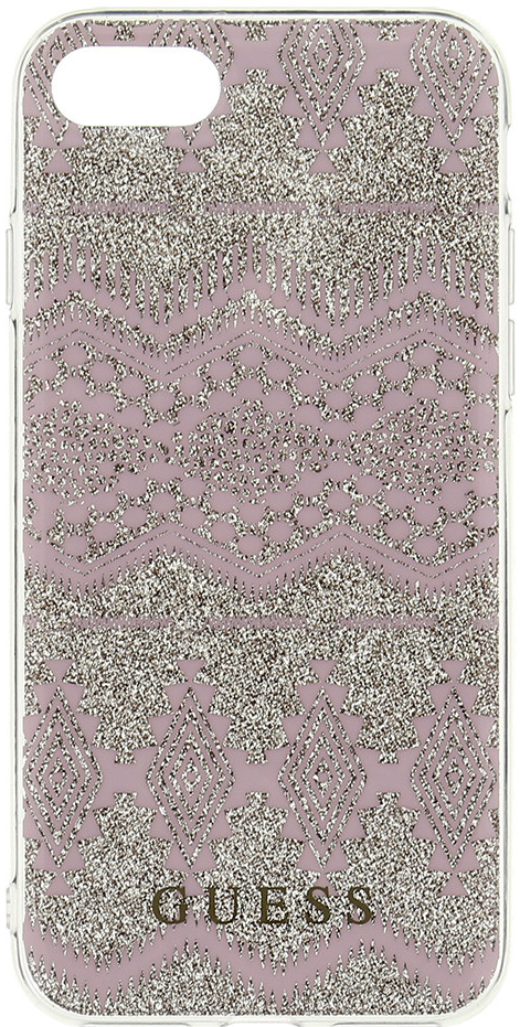 Púzdro Guess Ethnic Chic Tribal 3D TPU Taupe iPhone 7/8