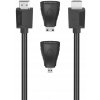 HDMI kábel Hama s 2 adaptérmi - 1.5 m – Čierna KP36396