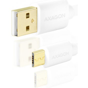 Axagon BUMM-AM20QW Micro USB 2A, 2m, bílý