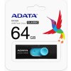 ADATA USB kľúč UV220 64GB čierno/modrá (AUV220-64G-RBKBL)