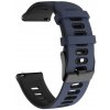Farebný silikónový remienok pre Samsung Galaxy Watch 46 mm, modro-čierny