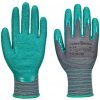 PORTWEST Rukavice A313 nitrilové, Grip 15 Crinkle, 12 párů POR-A313G3RL L Šedá/zelená