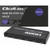 Aktívny rozbočovač Qoltec Rozbočovač Qoltec 4 x HDMI 4K x 2K | 6 Gb/s | 60 Hz