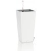 Lechuza geobra Matný kvetináč Lechuza Maxi Cubi all-in-one set Farba: Biela