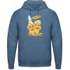 AWDis Hoodie Mikina - Pivný motív - Na zdravie - Letecká modrá - L - Pánske