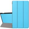 SES 2v1 Smart flip cover + zadný plastový ochranný kryt pre Lenovo Tab M10 Plus - svetlo modrý 10546