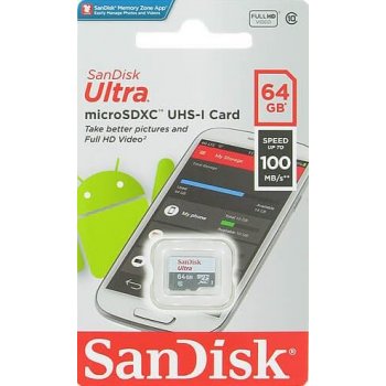 SanDisk MicroSDXC UHS-I 64GB SDSQUNR-064G-GN3MN