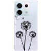 Odolné silikónové puzdro iSaprio - Three Dandelions - black - Xiaomi Redmi Note 13 Pro 5G / Poco X6 5G