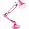 Stolová kresliaca lampa E27 TOBI Pink Lumiled + stolový držiak