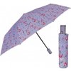 Perletti 21776 Fiori deštník dámský skládací plně automatický fialový