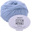 Pletacia vlna Drops COTTON MERINO UNI COLOUR 09 svetlá modrá