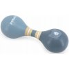 Viga Toys drevená dvojitá rumba guľa Slon modrá
