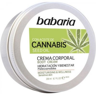Babaria Cannabis hydratačný krém pre citlivú pokožku 200 ml