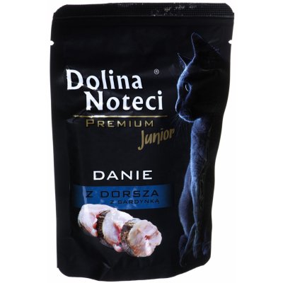 DOLINA NOTECI Premium Junior Danie Treska a sardinky pre mačiatka 85 g