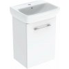 Geberit Selnova Square Skrinka s umývadlom, 45x65x32 cm, 1 dvierka, L/P, lesklá biela 502.746.00.1