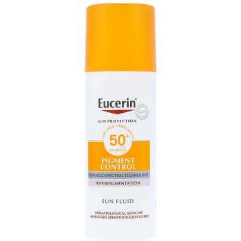 Eucerin Sun Pigment Control SPF50+ Emulzia na tvár na opaľovanie s depigmentačným účinkom 50 ml