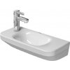 Duravit DuraStyle - Umývadielko, 50x22 cm, bez prepadu, s otvorom na batériu vľavo, biela 0713500009
