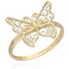 Moiss RA005215 Prsteň zo žltého zlata MOTÝĽ