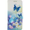 Puzdro TopQ Realme C25Y flipové Biele s motýlikom 70295