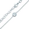 Náramok s príveskom biele zlato s laboratórnými diamantmi 0.5 ct 18 cm+3 cm - TJ-B02-BR-050-LAB-B SAVICKI