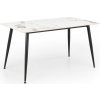 Halmar Jedálenský stôl Webster 140 cm, mramor / čierna