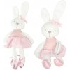 Ikonka Plyšový maskot králik v ružových šatách 42cm