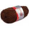 Bavlnená pletacia priadza Limone 50 g - 1 ks 18 (084) hnedá