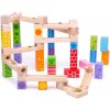 Bigjigs Toys Drevená guličková dráha farebná
