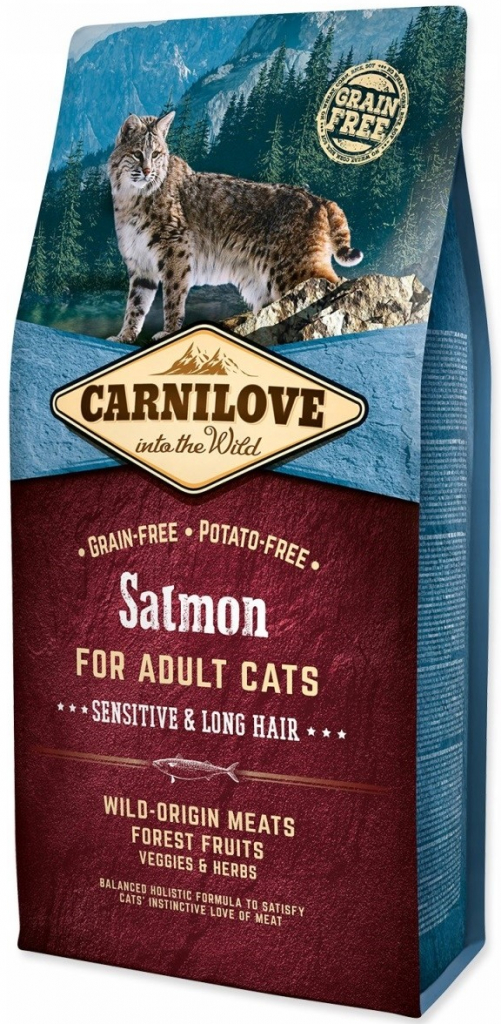 CARNILOVE Salmon Cat Hruška Losos 6 kg