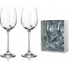 Diamante poháre na biele víno Romance s kamienkami Swarovski av prémiovom balení 330 ml 2KS