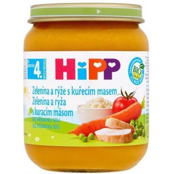 HiPP Zeleninová omáčka s ryžou a kuracím mäsom 125 g