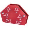 Zvárací magnet / zvárací uhol, zaťaženie 12kg, meracie uhly: 30°, 45°, 60°, 75°, 90°, 105°, 135°