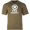 Tričko Mil-tec s krátkym rukávom USA ALLIED STAR GREEN - XXL