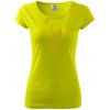 Volejbal zlatá - Dámske tričko Pure - 2XL ( Limetková )