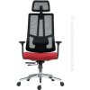 Kancelárska stolička RUBEN - BN14 červená (kancelárska stolička so sieťou na operadle a podhlavníku)