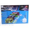 Wellion Medfine plus Penneedles 12 mm ihla na aplikáciu inzulínu pomocou pera 100 ks nádoba na použité ihly 1x1 set