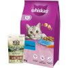 Whiskas granule s tuniakom 14 kg & WILD FARM sendvičové kúsky s lososom 50g maškrta pre mačky