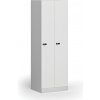 Kovová šatníková skrinka S1, 2-dverová, 1850 x 600 x 500 mm, demont, mechanický kódový zámok, laminované dvere, biela