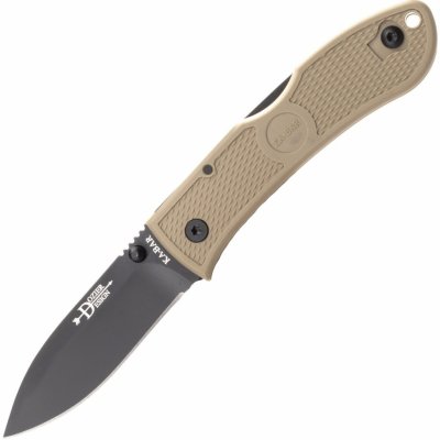 KA-BAR Dozier Foding Hunter Coyote Brown Tan Handle, Blade 4062CB