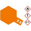 X-6 Orange Gloss 23ml TAMIYA Acrylic - Lesklá oranžová