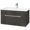 Dreja Umývadlová skrinka ASTON SZZ 80 - D16 Tmavý betón / Úchytka T03 / D16 Tmavý betón