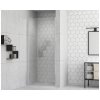 Sprchové dvere s otočnými dverami form&style MODENA 90 x 195 cm profil chróm číre sklo povrchová úprava skla odpudzujúca nečistoty rýchlomontážny systém