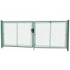Dvojkrídlová brána PRIMA poplastovaná 3600/1800 mm | zelená RAL 6005 | výplň štvorhranné pletivo | oko 55 × 55 mm | drôt 2,7 mm
