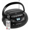 Retekess TR630 Prenosný CD prehrávač a magnetofón, FM rádio, USB/TF