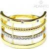 ADANITO BRR0480G - Zlatý prsteň so zirkónmi 60 mm 3.00 g
