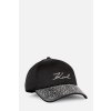ŠILTOVKA KARL LAGERFELD K/SIGNATURE GLITTER STUD CAP BLACK