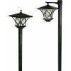 2x Solárna záhradná lampa, vysoká lampáš 1,5m LED