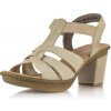Dámske sandále Rieker 665K3-62 béžové 39