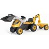 Šlapací traktor Smoby Builder Max s bagrem a vozíkem